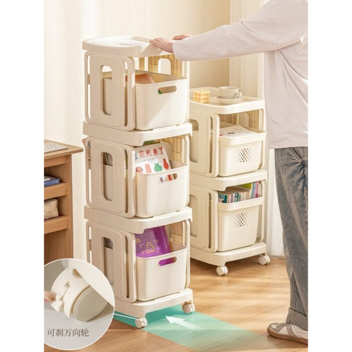 ⁦رفوف بلاستك مع 3سلات⁩ - الصورة ⁦3⁩