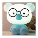 ⁦مصباح ديكور لغرف ومكتبة الأطفال LED على شكل دب لون ازرق⁩ - الصورة ⁦2⁩