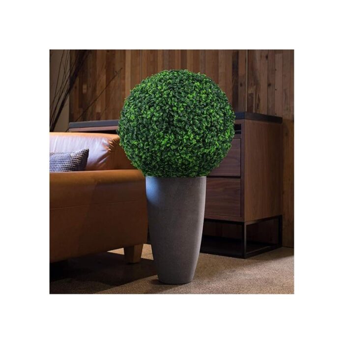 1033754821_67dc7cf07e832 35cm نبته صناعيه شكل كره لون اخضر - الصورة 1