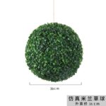 ⁦35cm نبته صناعيه شكل كره  لون اخضر⁩ - الصورة ⁦4⁩