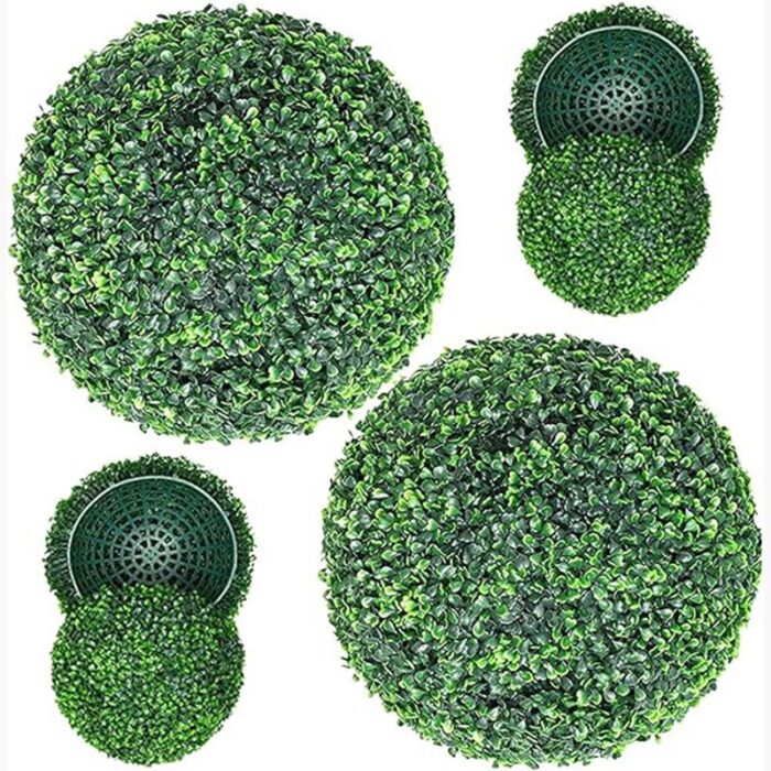 ⁦35cm نبته صناعيه شكل كره  لون اخضر⁩ - الصورة ⁦5⁩