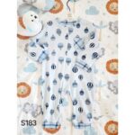 افرهول بيبي قطن بتصميم منطاد لون أزرق