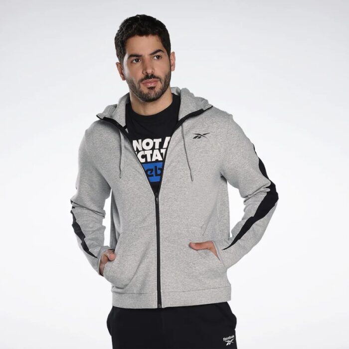 1033755015_67dc7edc4afe0 Reebok Mens' Dreamblend Full Zip Hoodie - الصورة 1