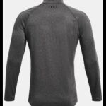 ⁦Under Armour Men's Tech™ ½ Zip Long Sleeve تيشيرت اندر ارمور بأكمام طويلة للرجال لون رمادي⁩ - الصورة ⁦6⁩