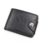 ⁦جزدان جلد للرجال لون أسود 11*8.5 سم⁩ - الصورة ⁦2⁩