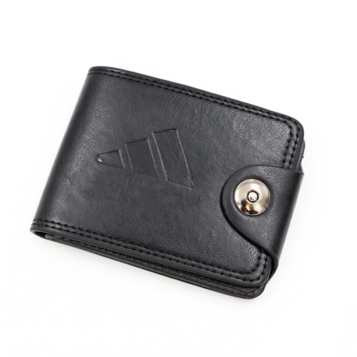 ⁦جزدان جلد للرجال لون أسود 11*8.5 سم⁩ - الصورة ⁦2⁩