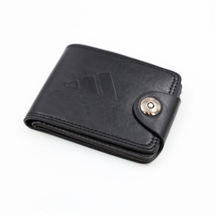 ⁦جزدان جلد للرجال لون أسود 11*8.5 سم⁩ - الصورة ⁦3⁩