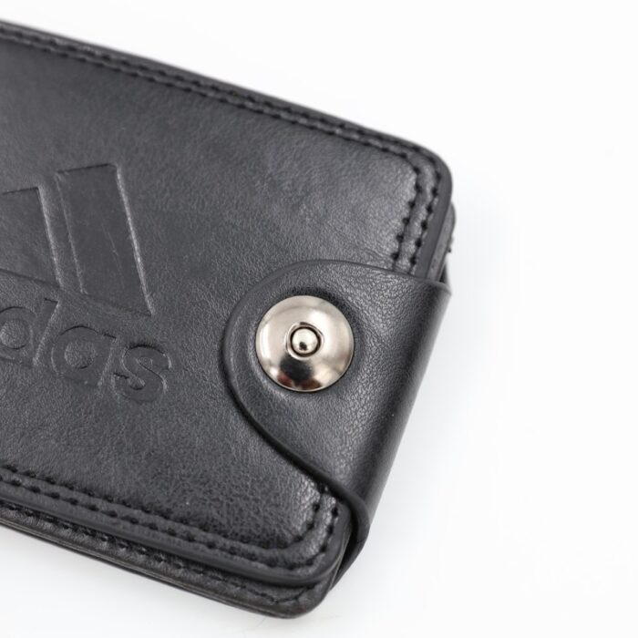 ⁦جزدان جلد للرجال لون أسود 11*8.5 سم⁩ - الصورة ⁦4⁩