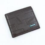 جزدان جلد للرجال لون أسود 12*9.5 سم