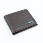 ⁦جزدان جلد للرجال لون أسود 12*9.5 سم⁩ - الصورة ⁦4⁩