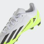 ⁦Adidas Kids X Crazyfast.4 Flexible Ground Boots - White⁩ - الصورة ⁦8⁩