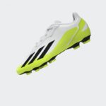 ⁦Adidas Kids X Crazyfast.4 Flexible Ground Boots - White⁩ - الصورة ⁦13⁩
