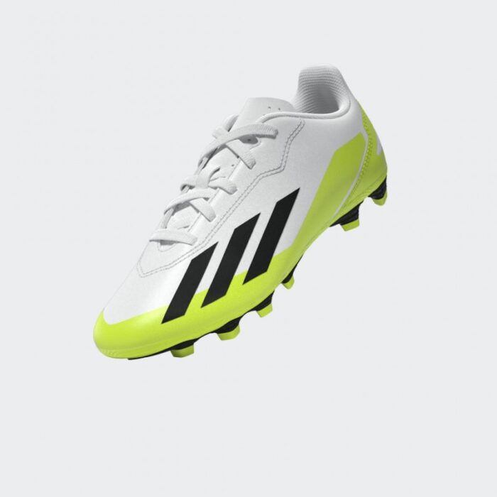 ⁦Adidas Kids X Crazyfast.4 Flexible Ground Boots - White⁩ - الصورة ⁦14⁩