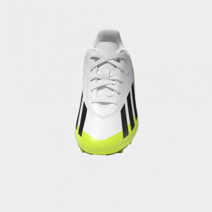 ⁦Adidas Kids X Crazyfast.4 Flexible Ground Boots - White⁩ - الصورة ⁦15⁩