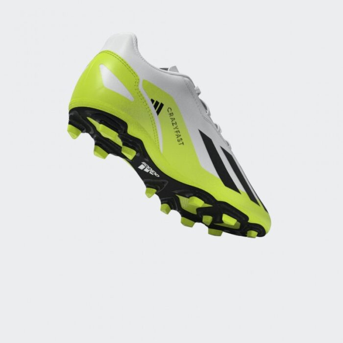 ⁦Adidas Kids X Crazyfast.4 Flexible Ground Boots - White⁩ - الصورة ⁦18⁩