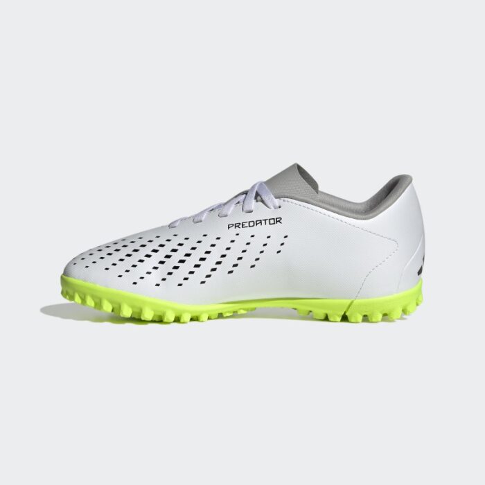 ⁦adidas Predator Accuracy.4 Turf Boots - White⁩ - الصورة ⁦4⁩