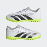 ⁦adidas Predator Accuracy.4 Turf Boots - White⁩ - الصورة ⁦9⁩