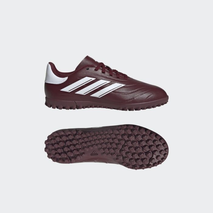 ⁦Adidas Kids Copa Pure II Club Turf Boots - Burgundy⁩ - الصورة ⁦10⁩