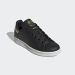 ⁦Adidas Womens' Stan Smith Shoes - Black⁩ - الصورة ⁦6⁩