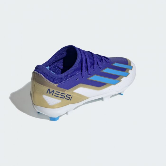 ⁦Adidas Kids' X Crazyfast Messi League Firm Ground Boots - Blue⁩ - الصورة ⁦6⁩