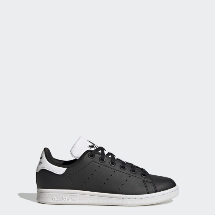 ⁦adidas Kids' Stan Smith Shoes - Black⁩ - الصورة ⁦2⁩