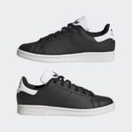 ⁦adidas Kids' Stan Smith Shoes - Black⁩ - الصورة ⁦10⁩