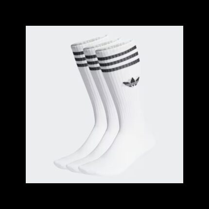 adidas Solid Crew Socks 3 Pairs - White