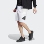 ⁦adidas Future Icons Badge of Sport Shorts - White⁩ - الصورة ⁦2⁩