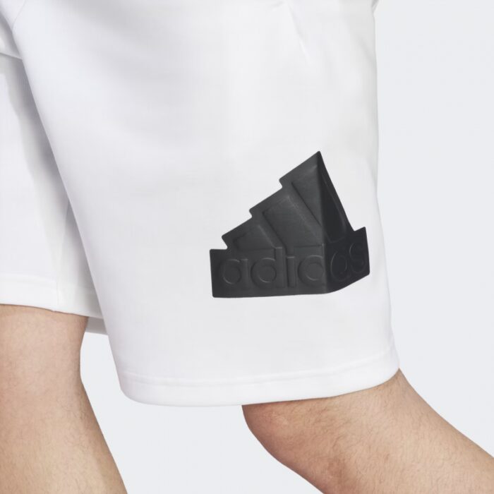⁦adidas Future Icons Badge of Sport Shorts - White⁩ - الصورة ⁦3⁩