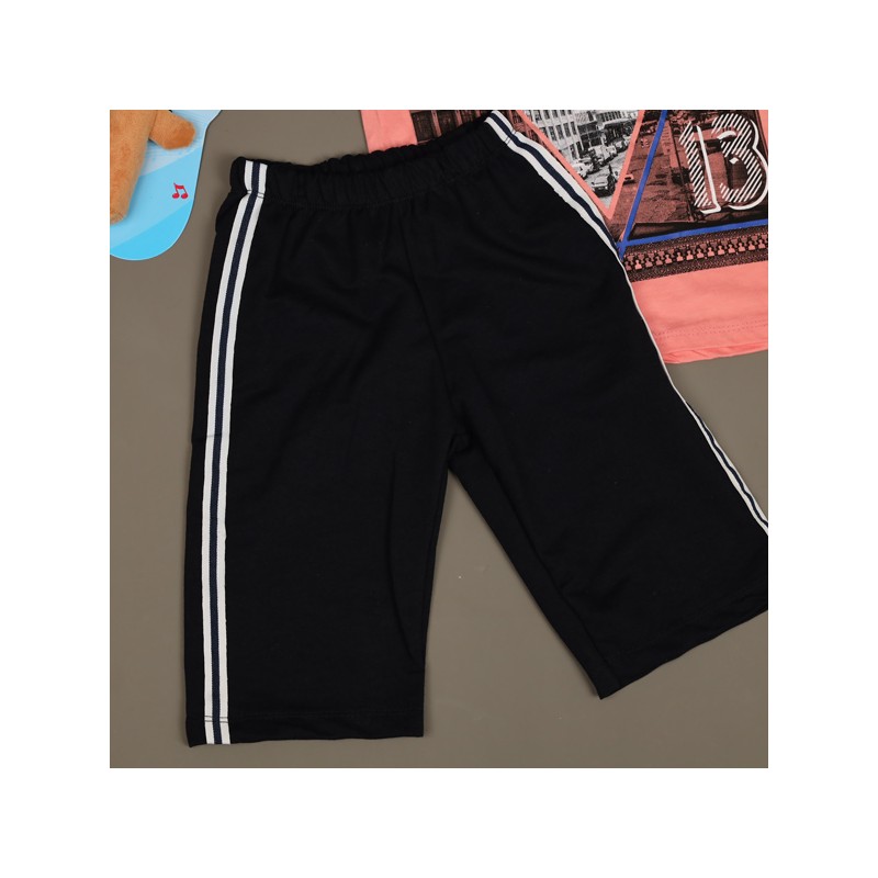 1033755231_67dc809e58164 بجامة صيفية (قطعتين) بناتي لون زهري وأسود - الصورة 1