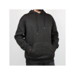 ⁦هودي بأكمام طويلة للرجال لون أسود⁩ - الصورة ⁦2⁩