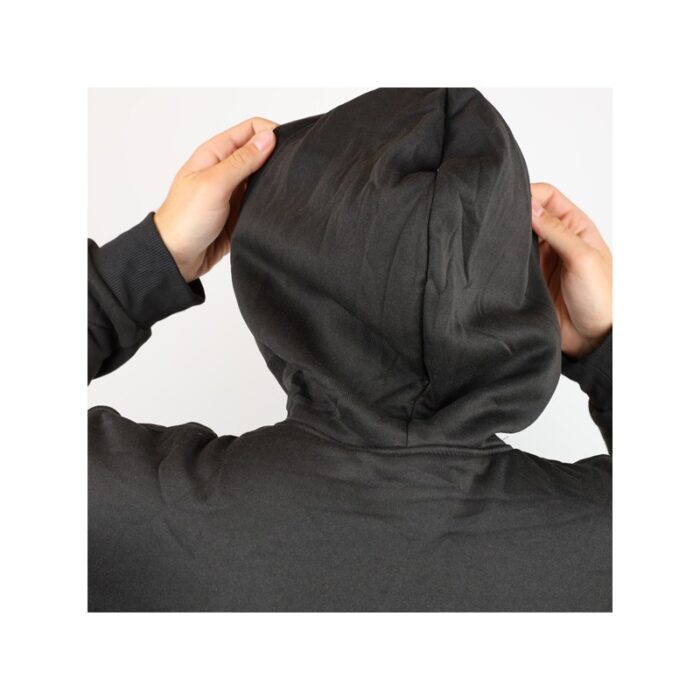 ⁦هودي بأكمام طويلة للرجال لون أسود⁩ - الصورة ⁦4⁩
