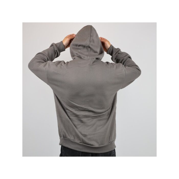 1033755236_67dc80a462434 هودي بأكمام طويلة للرجال لون رمادي غامق - الصورة 1