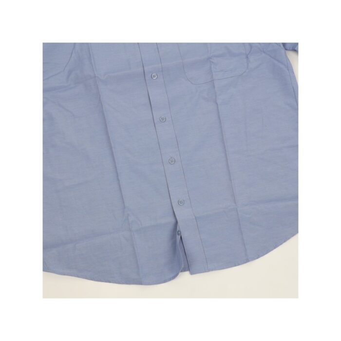 ⁦قميص كم للرجال لون أزرق غامق⁩ - الصورة ⁦2⁩