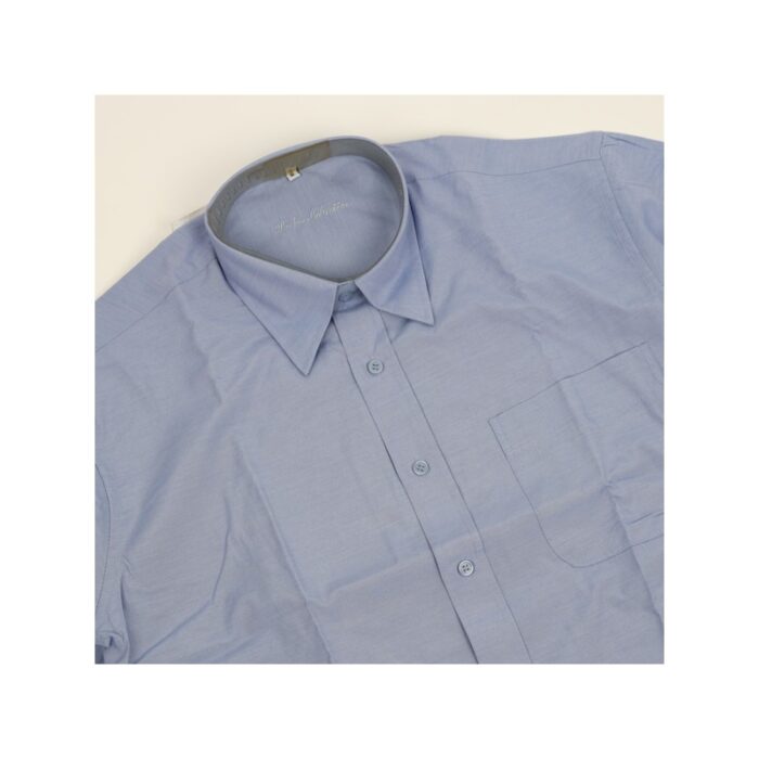 ⁦قميص كم للرجال لون أزرق غامق⁩ - الصورة ⁦5⁩