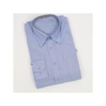 ⁦قميص كم للرجال لون أزرق غامق⁩ - الصورة ⁦7⁩