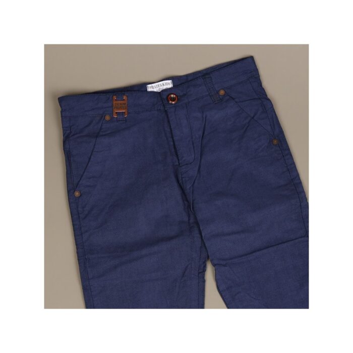 ⁦بنطلون قماش بناتي لون كحلي⁩ - الصورة ⁦2⁩