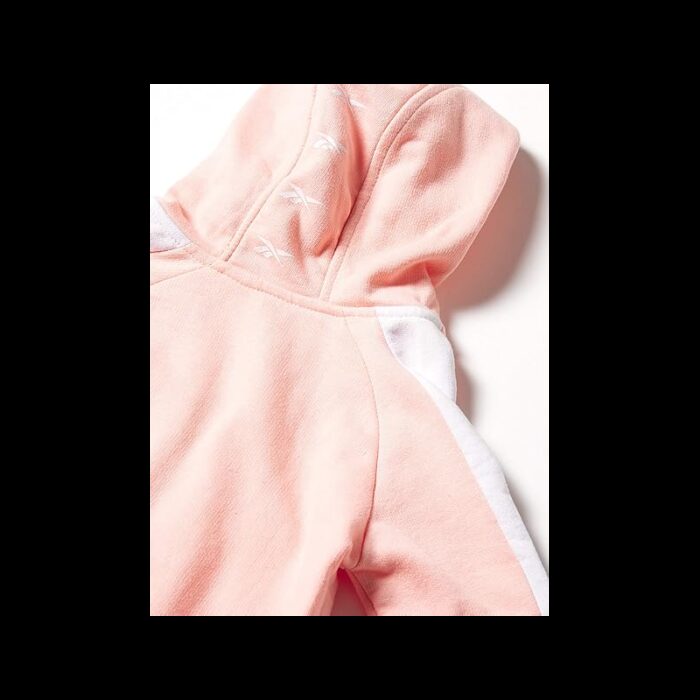 ⁦Reebok Girls' Big Logo Jacket- Pink- جاكيت ريبوك للأطفال لون زهري⁩ - الصورة ⁦2⁩