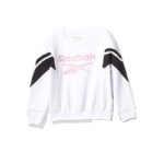 Reebok Girls' Big Logo T-Shirt- White- بلوزة ريبوك للأطفال لون أبيض