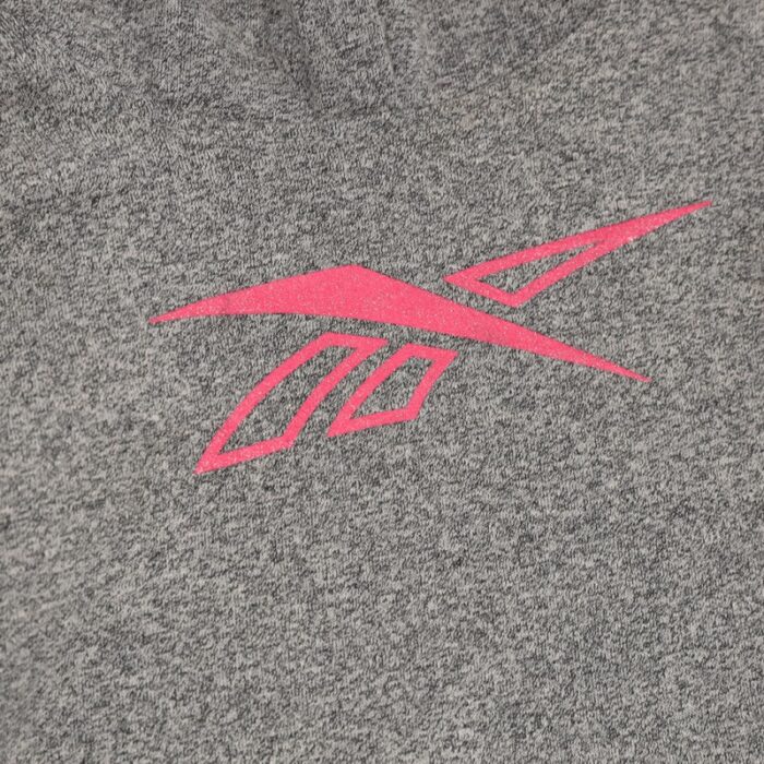 ⁦Reebok Girls' Big Logo Hoodi- Grey- هودي ريبوك للأطفال لون رمادي⁩ - الصورة ⁦7⁩