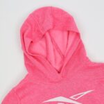 ⁦Reebok Girls' Big Logo Hoodi- Pink- هودي ريبوك للأطفال لون زهري⁩ - الصورة ⁦2⁩