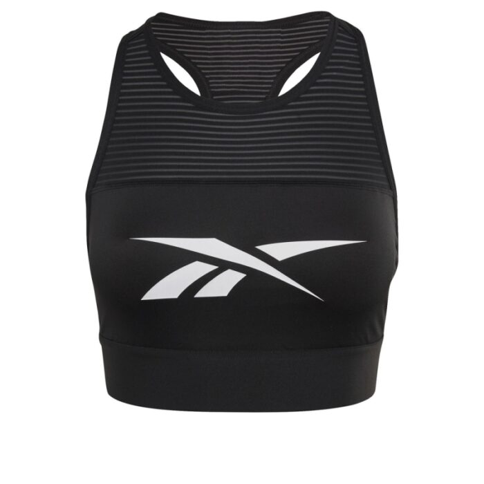 ⁦Reebok Women's Workout Ready High Neck Sports bra⁩ - الصورة ⁦3⁩