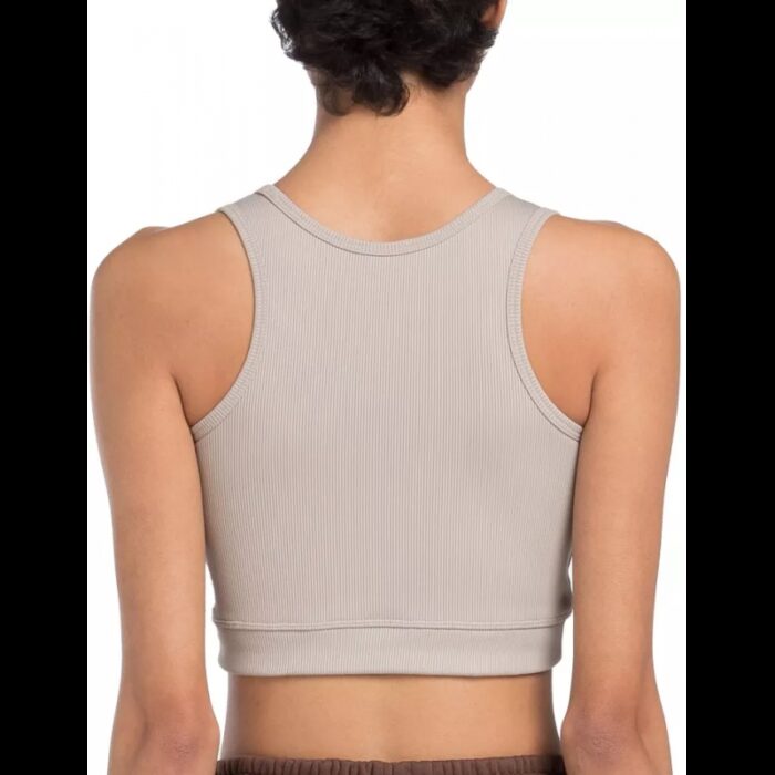 ⁦Reebok Womens' Studio Rib Crop Ash Bra⁩ - الصورة ⁦2⁩