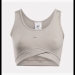 ⁦Reebok Womens' Studio Rib Crop Ash Bra⁩ - الصورة ⁦3⁩