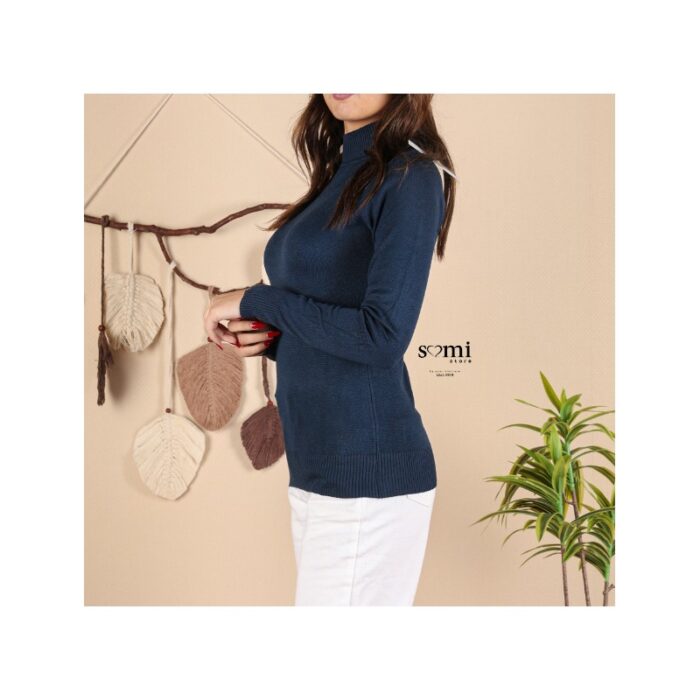 1033755338_67dc818015b13 بلوزة خريفية للنساء لون كحلي من Sami Boutique - الصورة 1