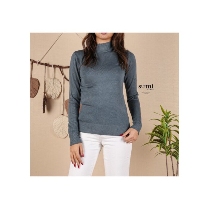 1033755341_67dc81831a928 بلوزة خريفية للنساء لون سكني غامق من Sami Boutique - الصورة 1