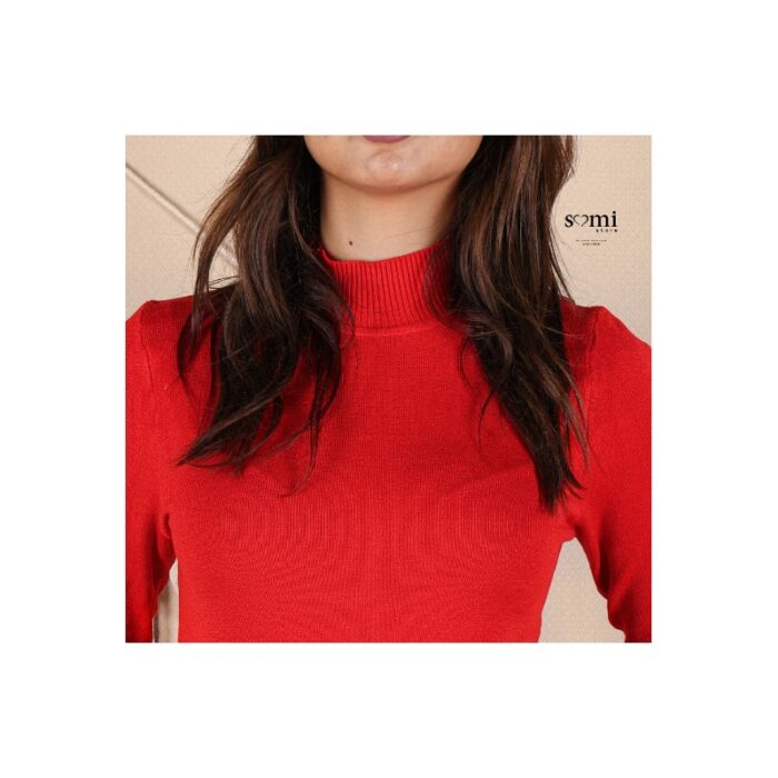 1033755342_67dc8183265b2 بلوزة خريفية للنساء لون أحمر من Sami Boutique - الصورة 1