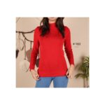 ⁦بلوزة خريفية للنساء لون أحمر من Sami Boutique⁩ - الصورة ⁦2⁩