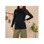 بلوزة خريفية للنساء لون أسود من Sami Boutique