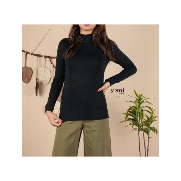 1033755346_67dc818713510 بلوزة خريفية للنساء لون أسود من Sami Boutique - الصورة 1